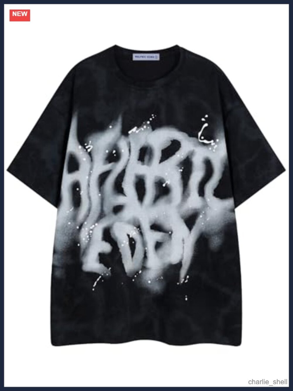 Mens Oversized Graphic Tee Cotton Streetwear Y2K Casual Shirt